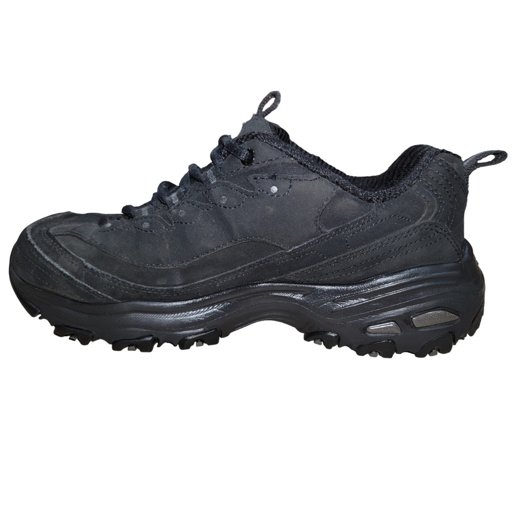 Skechers D Lites Women's 11949W Black Leather Comfort Shoes Sneakers Size 7 W - Picture 6 of 11